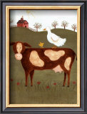 Cow with Duck Prints by Valerie Wenk