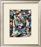 Wildlife Mosaics Tiger Prints by Daniel Renn Pierce