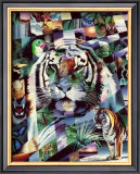Wildlife Mosaics Tiger Prints by Daniel Renn Pierce