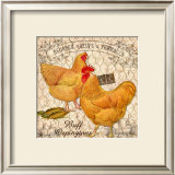 Country Buff Oringtons Framed Giclee Print