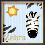 Safari Zebra Posters by Smatsy Pants