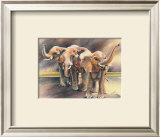 Family of Elephants Posters by Nancy Azneer