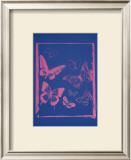 Vanishing Animals: Butterflies, c.1986 (Hot Pink on Blue) Pósters por Andy Warhol