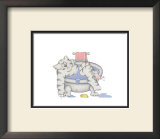Bathroom Cats III Prints by A. Langston