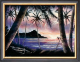 Sunrise over Diamond Head Poster by Hale Pua Studio 