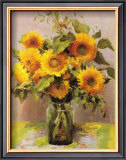 Fleurs de tournesols Print by Marcel Dyf