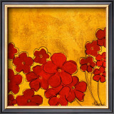 Red Poppy Garden Prints by Courtland 