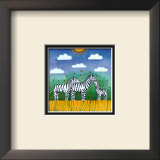 Zebras Print by L. Edwards