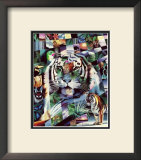 Wildlife Mosaics Tiger Posters by Daniel Renn Pierce
