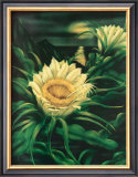 Blooming Cereus with Full Moon Prints by Ted Mundorff