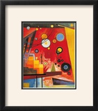 Heavy Red Poster by Wassily Kandinsky