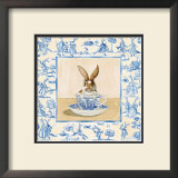 Teacup Bunny IV Print by Kari Phillips