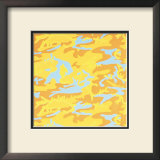 Camouflage, c.1987 (orange, yellow, blue) Poster by Andy Warhol