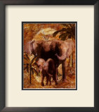 Jungle Elephants Art by Jonnie Chardonn