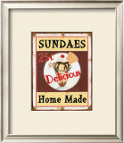 Sundaes Prints by Lesley Hallas