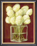White Flowers in Vase Prints by Jose Gomez