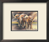 Family of Elephants Prints by Nancy Azneer