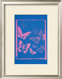 Vanishing Animals: Butterflies, c.1986 (Hot Pink on Blue) Posters por Andy Warhol