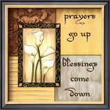 Golden Reflection, Prayers Go Up Posters by Debbie DeWitt