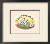 Busy Doing Nothing Prints by Kate Mawdsley