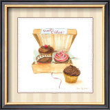 Cupcake Quartet Posters by Susan Eby Glass