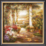 Shaded Courtyard I Print by Mirabella 