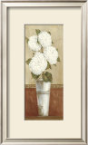 White Flowers in White Vase Prints by Mar Alonso