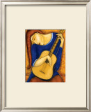 Vera A la Guitare Prints by Guy Mourand