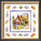 Cottage and Fountain Prints by Andrea Brooks