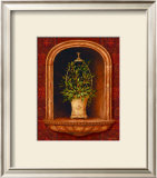 Olive Topiary Niches I Art by Pamela Gladding