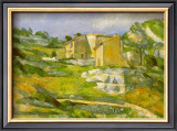 Houses at the Estaque Print by Paul Cézanne