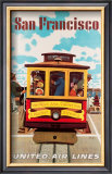 United Airlines: San Francisco, c.1950 Posters by Stan Galli