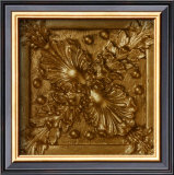 Copper Floral Rosette Posters by George Caso