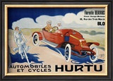 Hurtu Automobiles et Cycles Framed Giclee Print by O'Galop 