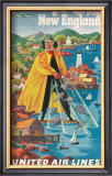 United Airlines, New England Prints by Joseph Feher
