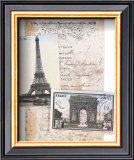 Paris, Eiffel Tower Print by Susanna England