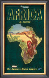 Africa by Clipper, c.1949 Prints