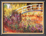 The Japanese Bridge Prints by Claude Monet
