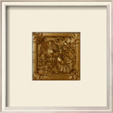 Copper Floral Rosette Posters by George Caso