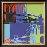 Puente de Brooklyn, ca. 1983 (naranja, azul y lima) Posters por Andy Warhol Puente de Brooklyn, ca. 1983 (naranja, azul y lima) Posters por Andy Warhol