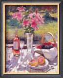 Pink Flowers Prints by Edward Noott