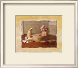 Baby in Bathtub Poster by Lisa Jane