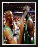 Kevin Garnett & Ray Allen 2007-08 Eastern Conference Finals Game 6 Celebration Framed Photographic Print