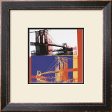 Brooklyn Bridge, c.1983 (black bridge/white background) Prints by Andy Warhol