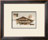 Chalet l'Hiver Posters by Laurence David