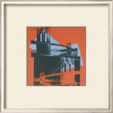 Brooklyn Bridge, c.1983 (black, red, blue) Posters by Andy Warhol