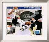 Sergei Gonchar Game 7 - 2008-09 NHL Stanley Cup Finals With Trophy Framed Photographic Print