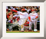 Ryan Howard & Chase Utley Game 4 of the 2008 MLB World Series Framed Photographic Print