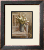 Tulip Bouquet on Bench Poster by Danhui Nai