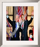 Democratic Presidential candidate Barack Obama & Vice Presidential candidate Joe Biden, Democratic Framed Photographic Print